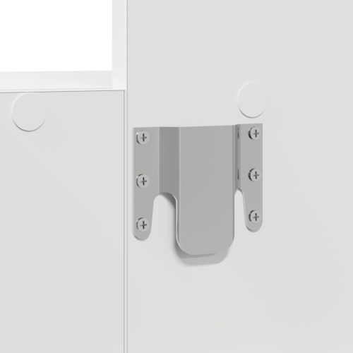  Falra akasztható sminkasztal LED lámpákkal - Fehér