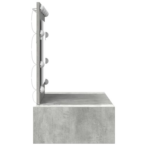  Fali öltözőasztal LED világítással Beton Szürke