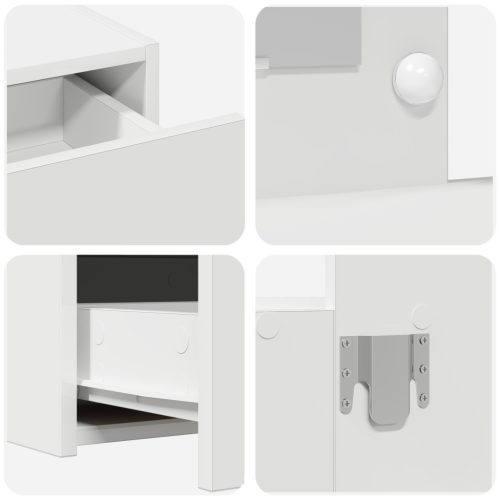  Függő Öltözködő Asztal LED Fényekkel Fehér