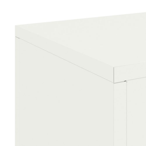  Kültéri Növénytartók Pillér 2 db Fehér 24x24x35 cm Acél