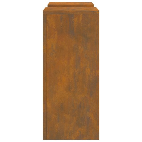  Kültéri Növénytartók Oszlop 2 db 24x24x55 cm Időjárásálló Acél