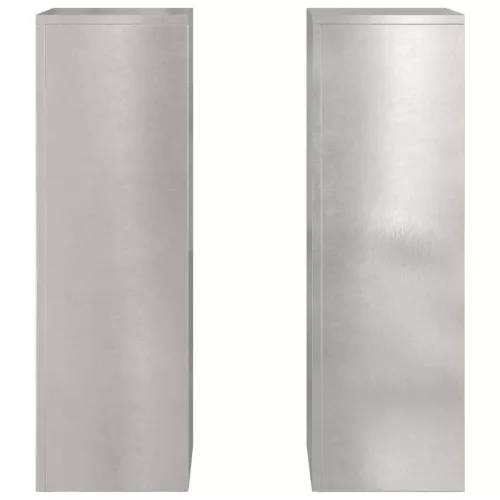  Növényállvány 2 pcs Ezüst 24 x 24 x 75 cm Rozsdamentes acél