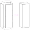  Növényállvány 2 pcs Ezüst 24 x 24 x 75 cm Rozsdamentes acél