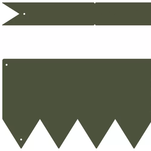  fűszegélyezések 10 db Olívazöld 100x0,5x15 cm Műanyag