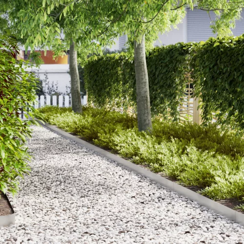  Fűszegélyezők 20 db 100x0.5x15 cm Rozsdamentes acél