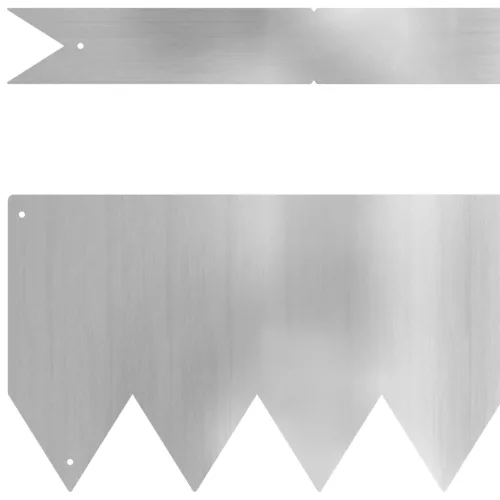  Gyep Határolók 20 db 100x0.5x15 cm Horganyzott Acél