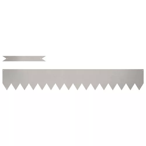  Gyepszegélyek 10 pcs Barna 100 x 0.5 x 15 cm Időjárásálló acél