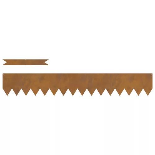  Gyepkerítések 30 db 100x0.5x15 cm Viharvert Acél