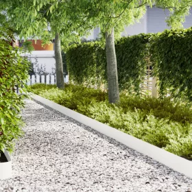  Fűhatárolók 30 db Fehér 100x0.5x20 cm Műanyag