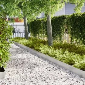  Fűszegélyek 10 db 100x0.5x20 cm Rozsdamentes Acél