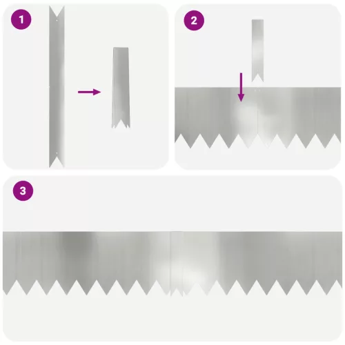  fűszegélyezés 10 db 100x0,5x20 cm horganyzott acél