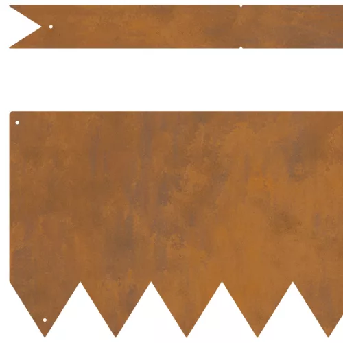  Fűszegélyek 20 db 100x0.5x20 cm Időjárásálló Acél