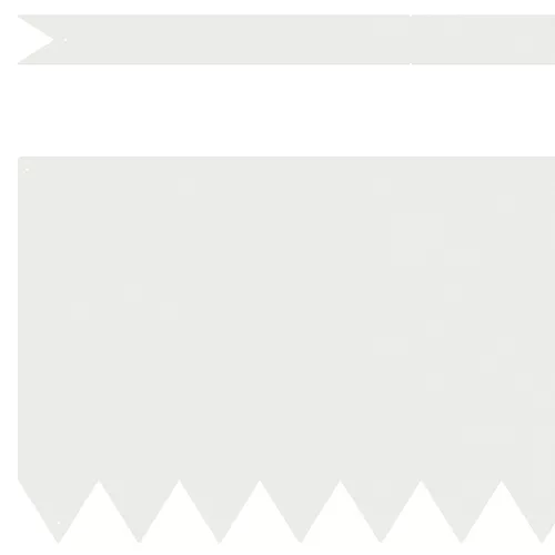  Fűszegélyek 10 db Fehér 100x0.5x30 cm Műanyag