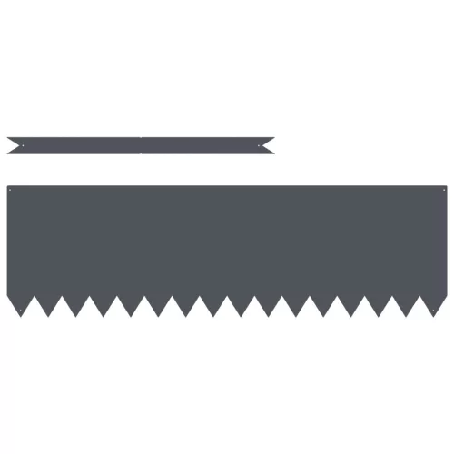  Fűszegélyek 10 db Antracit 100x0,5x30 cm Műanyag