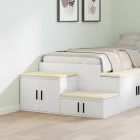  Fehér Tárolószekrény 118x41x40 cm Műgyanta