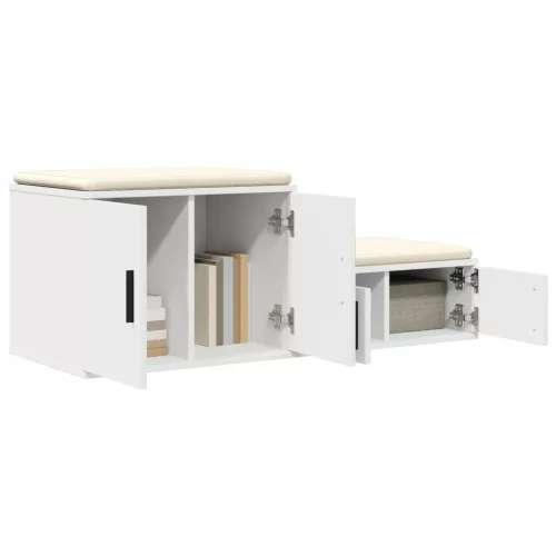  Fehér Tárolószekrény 118x41x40 cm Műgyanta