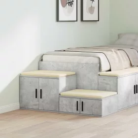  Tárolószekrény Beton szürke 118 x 41 x 40 cm Faanyag