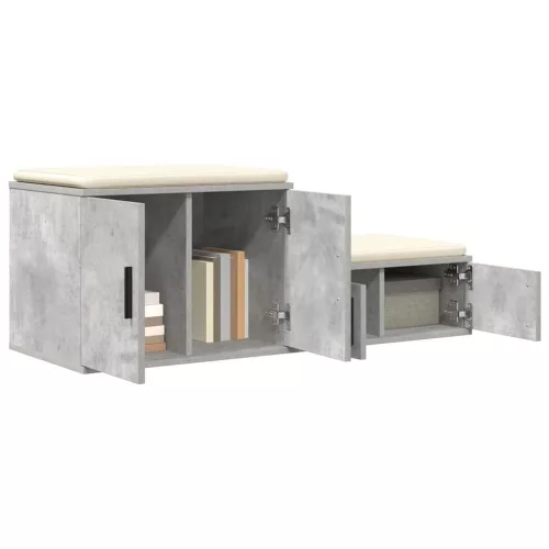  Tárolószekrény Beton szürke 118 x 41 x 40 cm Faanyag