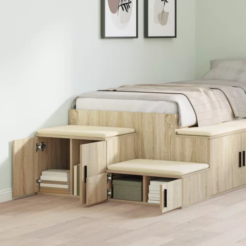  Tárolószekrény Sonoma tölgy 108x41x40 cm Mérnöki fából készült