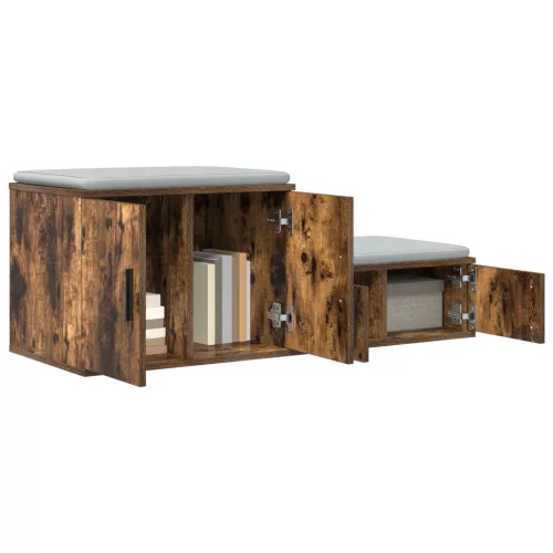  Tárolószekrény Füstölt Tölgy 103x41x40 cm Műszaki Fa