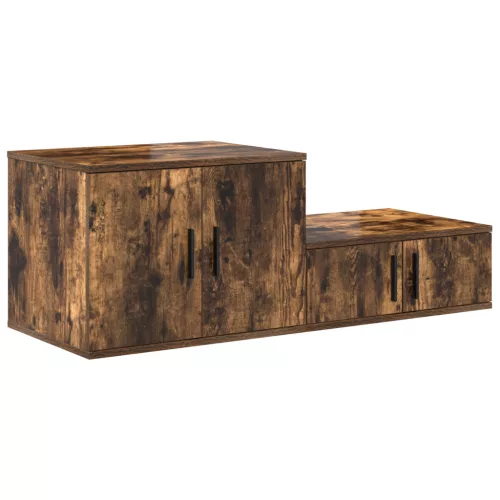  Tárolószekrény Füstölt Tölgy 103x41x40 cm Műszaki Fa