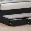  Ágyfiókok fiókkal Fekete tölgy 100 x 36,5 x 16,5 cm Faanyag