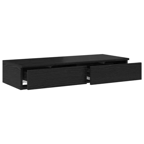  Ágyfiókok fiókkal Fekete tölgy 100 x 36,5 x 16,5 cm Faanyag
