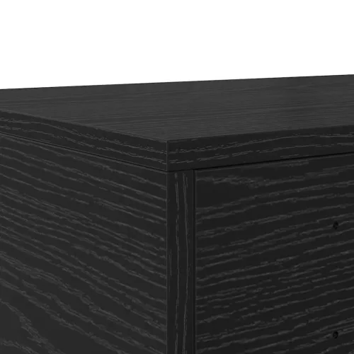  Ágyfiókok fiókkal Fekete tölgy 100 x 36,5 x 16,5 cm Faanyag
