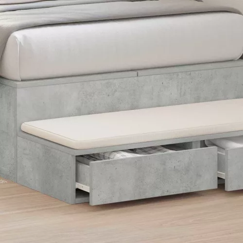  Ágyfiókok fiókkal Beton Szürke 100 x 36,5 x 16,5 cm Faanyag