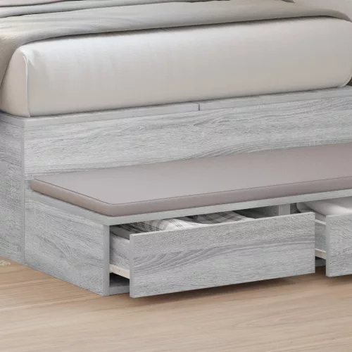  Ágy Fiókok Szürke Sonoma 100x36,5x16,5 cm Mérnöki Fa