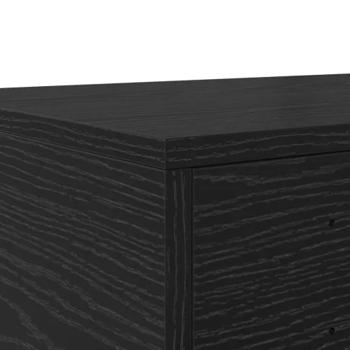  Ágyas fiókok Fekete 120x36.5x16.5 cm Mérnöki fa