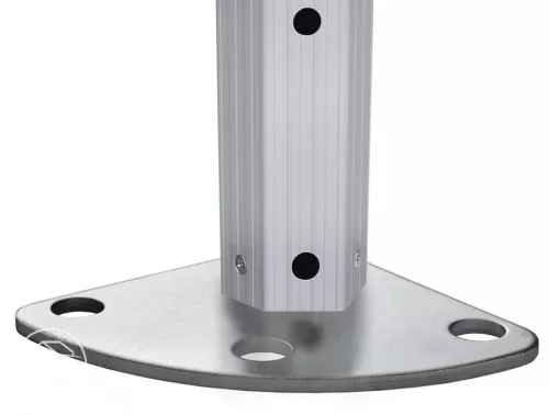 TP 3x3m összecsukható 850N alumínium pavilon, 4 db oldalfallal, hagyományos ablakkal, nehezen éghető - fehér