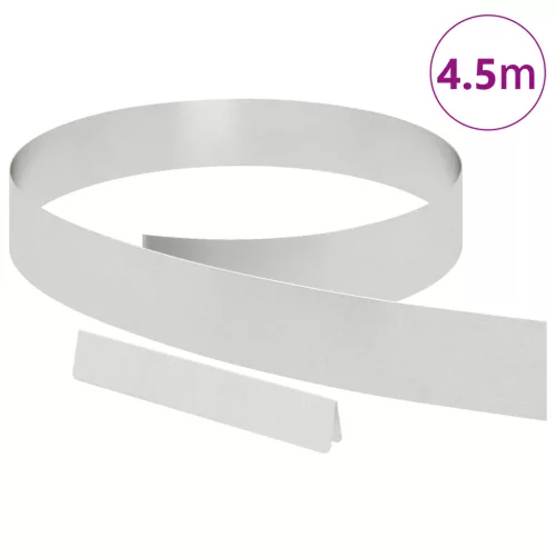  Kerti gyepszegély Ezüst 450 x 10 cm Rozsdamentes acél