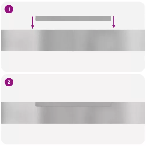  Kerti gyepszegély 4 pcs Ezüst 450 x 10 cm Horganyzott acél