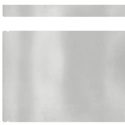  Kerti gyepszegély Ezüst 450 x 15 cm Rozsdamentes acél