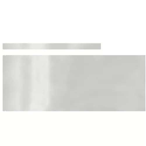  Kerti gyepszegély Ezüst 450 x 20 cm Rozsdamentes acél