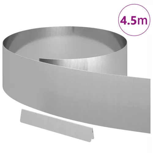  Kerti gyepszegély Ezüst 450 x 20 cm Horganyzott acél