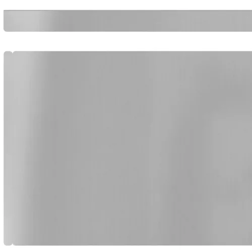  Kerti gyepszegély 4 pcs Ezüst 450 x 20 cm Horganyzott acél