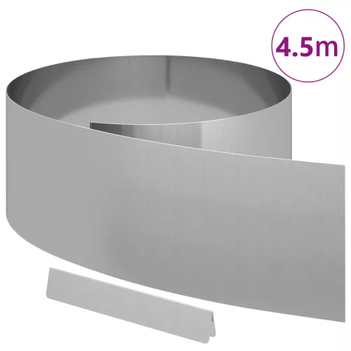  Kerti gyepszegély Ezüst 450 x 25 cm Horganyzott acél