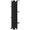  Fali Sarokpolc Fekete Tölgy 36,5x36,5x140 cm Műgyanta