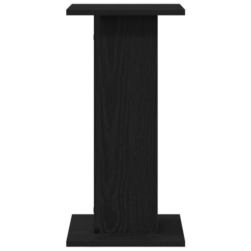  Hangszóró Állványok 2 db Fekete Tölgy 30x30x60 cm Mesterséges Fa