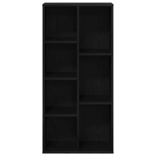  Könyvespolc Fekete Tölgy 50x25x105 cm Műszaki Fa