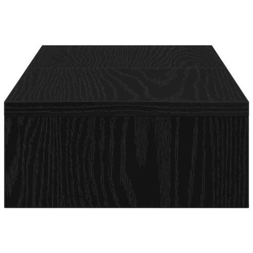  fekete tölgy szerelt fa állítható monitorállvány 60x24x10,5 cm