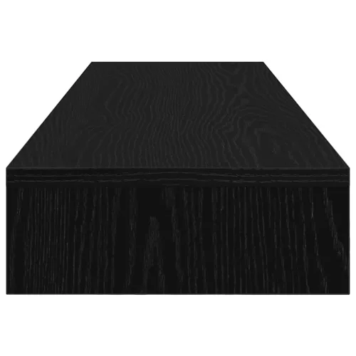  fekete tölgy színű szerelt fa monitorállvány 100 x 27 x 10 cm