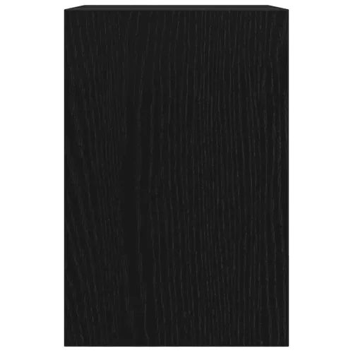  fekete tölgy szerelt fa monitorállvány asztali rendszerezővel