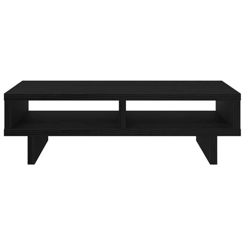  fekete tölgy színű szerelt fa monitorállvány 50 x 27 x 15 cm