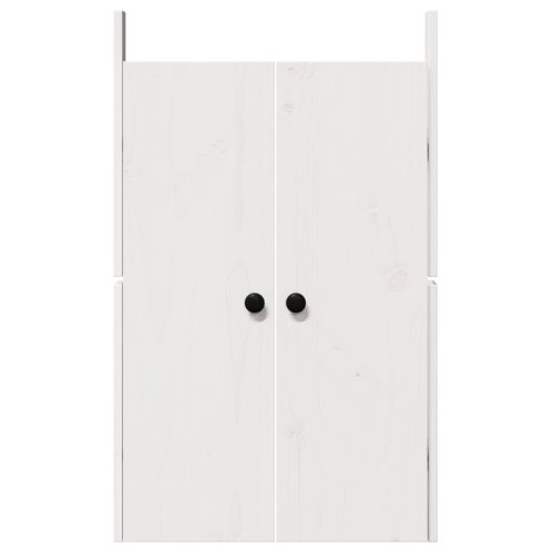  Kültéri Konyhai Ajtók 2 db Fehér 50x9x82 cm Tömör Fenyő