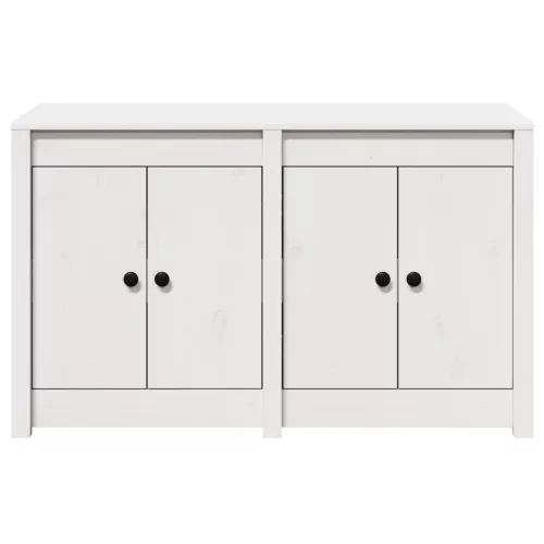  Kültéri Konyhaszekrény Fehér 106x55x64 cm Tömör Fenyőfa