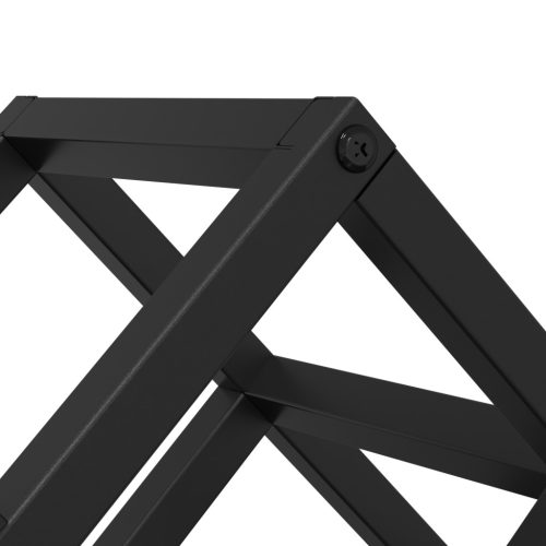  9 Palackos Borállvány 63x16,5x25 cm Porbevonatos Acél