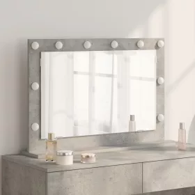  pipere tükör Beton szürke Üveg 80 x 55 x 18 cm Tükör